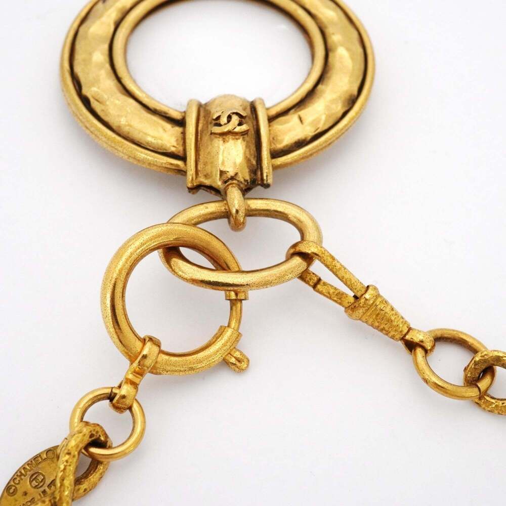 CHANEL Authentic Gold Logo Necklace - Picture 4 of 6
